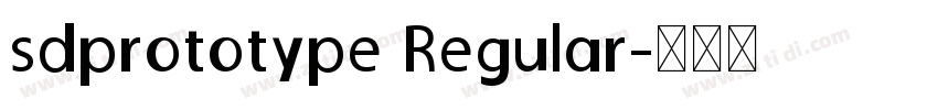 sdprototype Regular字体转换